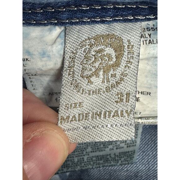 Diesel Industry Men's Safado Regular Slim Straight Denim Jeans - 31x32 (33x31) - Picture 7 of 8